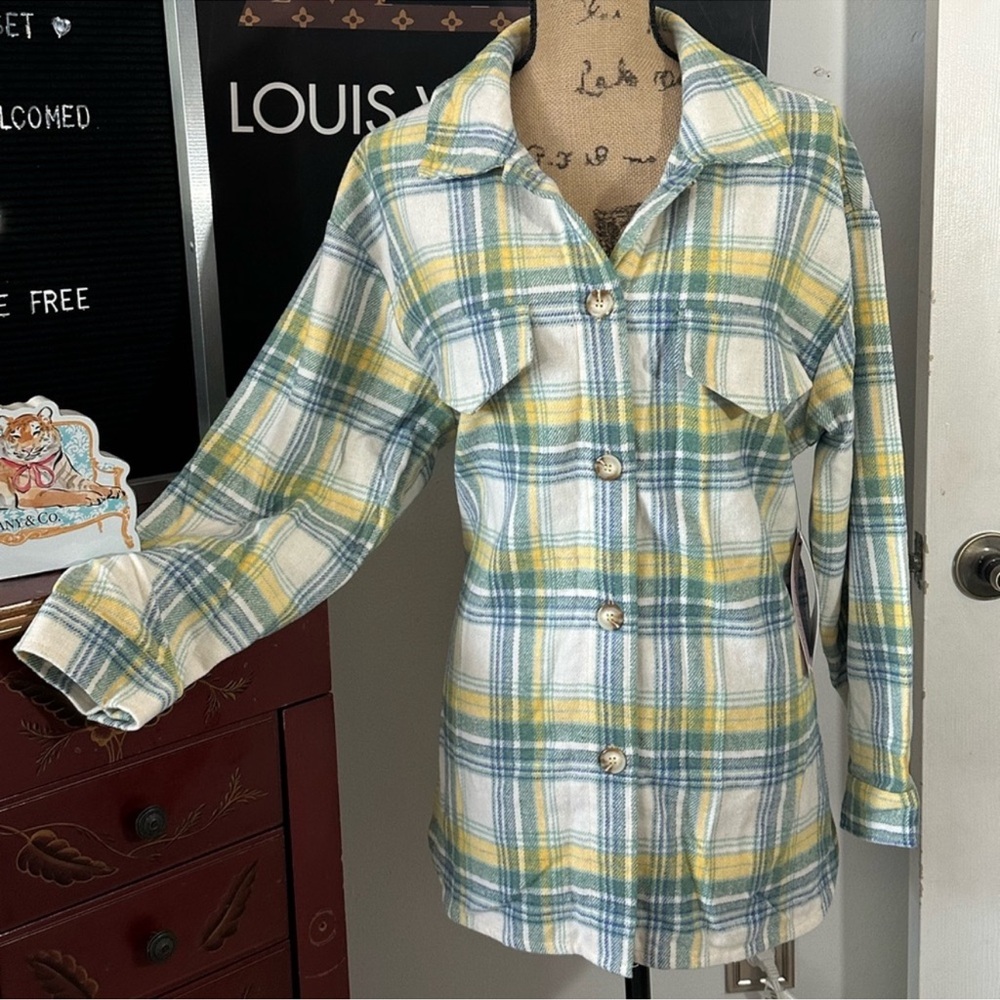 🆕Sweet Rain Plaid Button Down Shirt